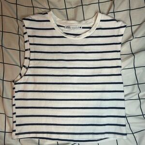 Zara Striped Sleeveless Top